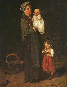Mihaly Munkacsy Mother and Child  ddf oil